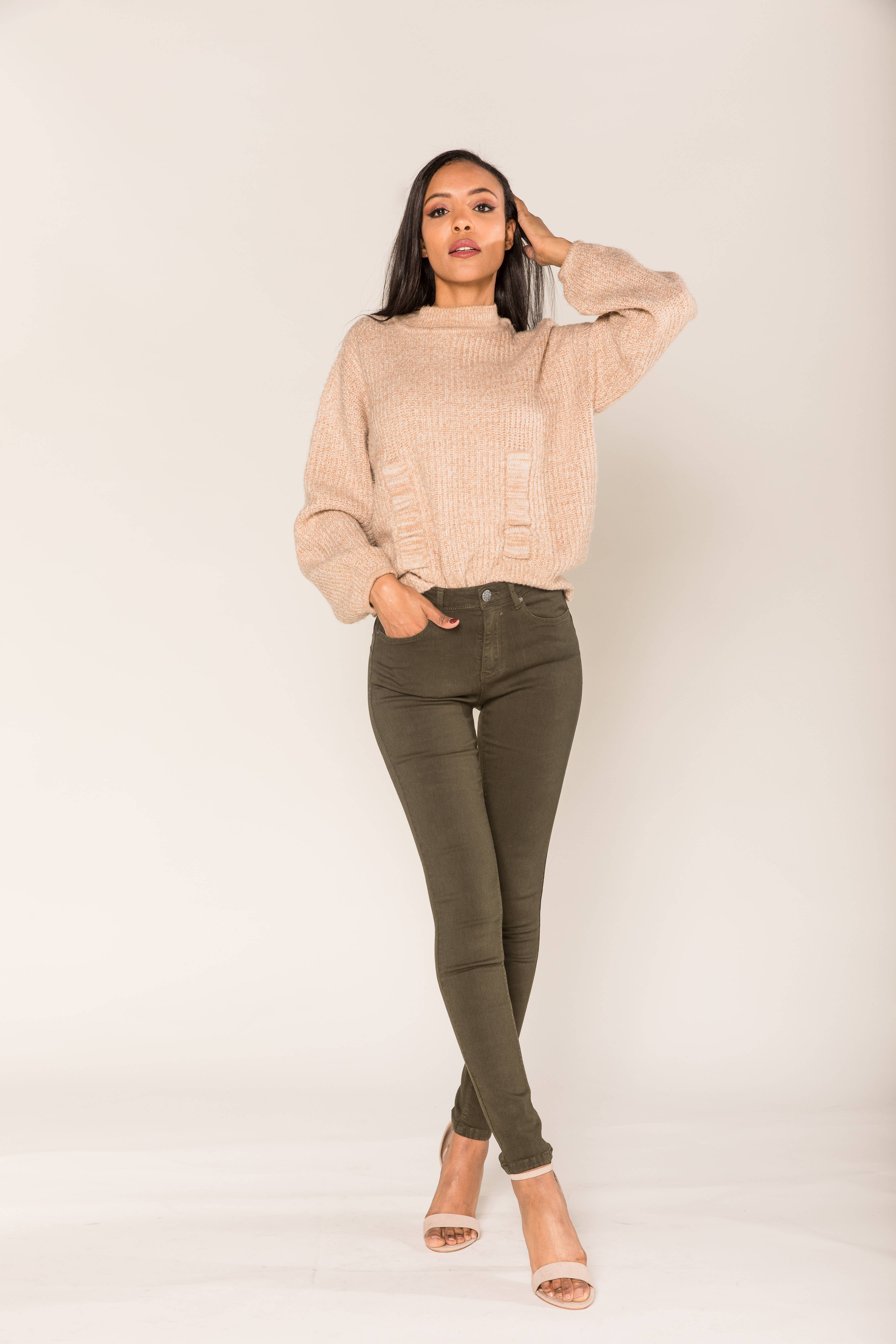 Nina Carter - Wholesale Jeans - Women's - Skinny Push Up Comfortable High Waist Super Stretch P1064