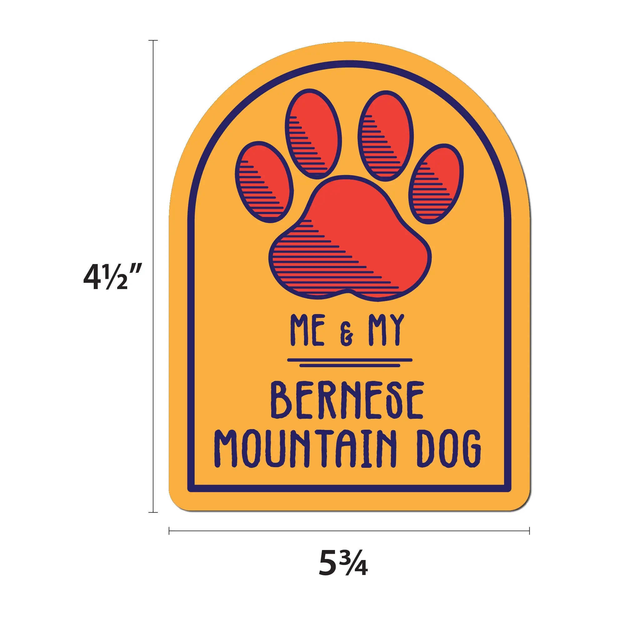 Imagine This Company - Venta al por mayor Imanes - Imán con forma de ventana de perro de montaña de Berna y Yo1