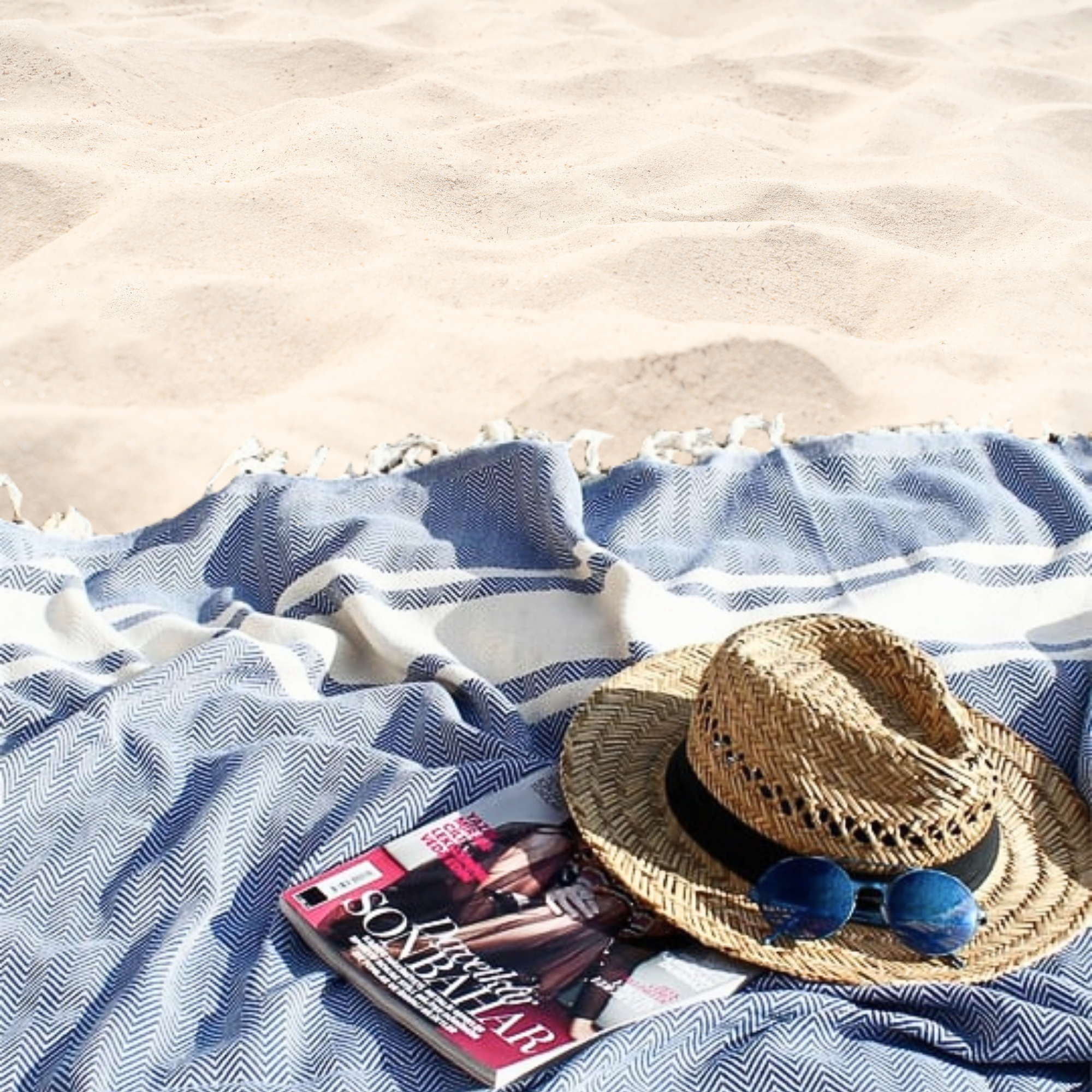 Buld&Co. - Wholesale Beach Towel - Turkish Towel Herringbone, Turkish Beach Towel, XL Zigzag1