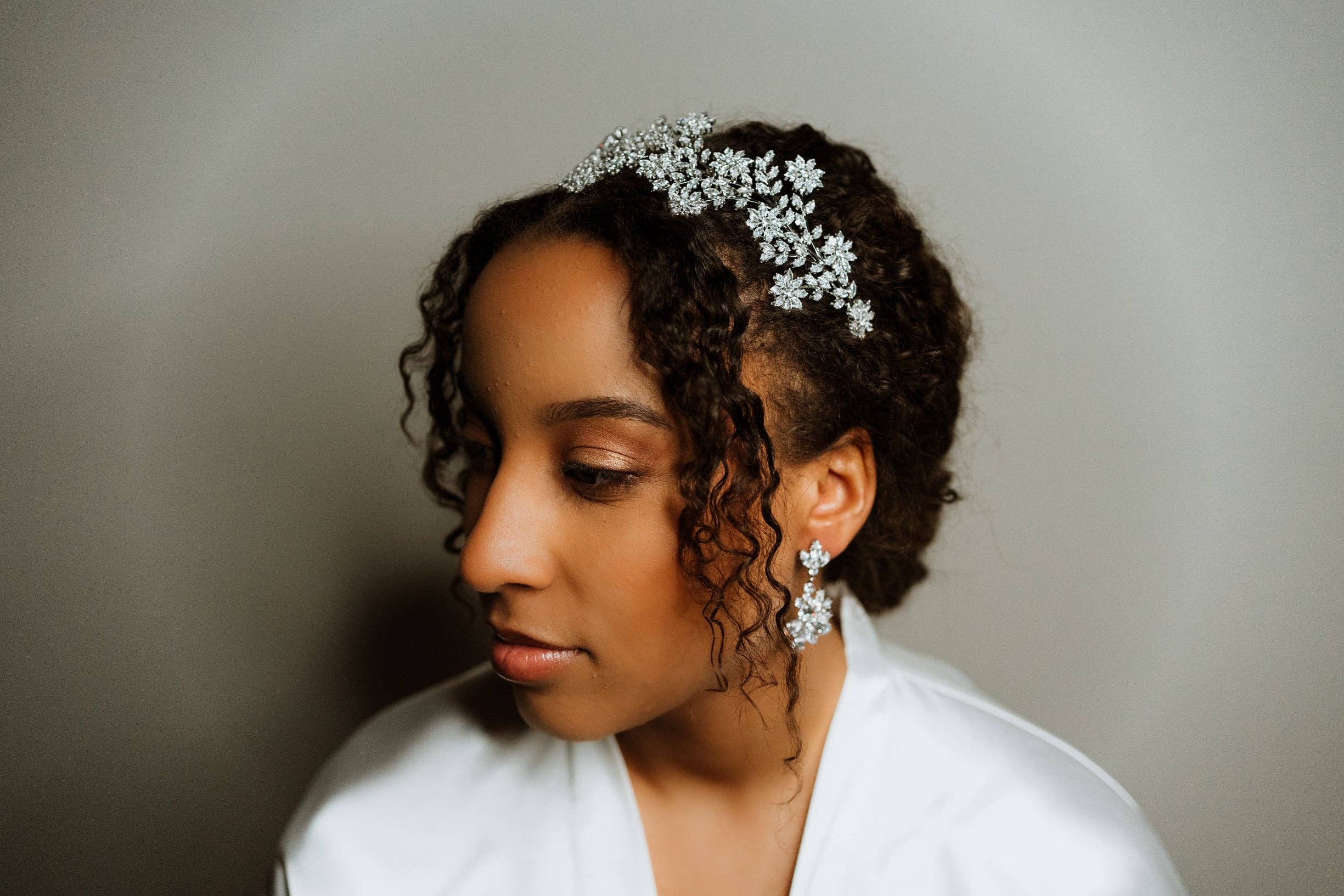 Brides and Belts - Wholesale Tiara - Women's - Irina Cubic Zirconia Silver Wedding Tiara5