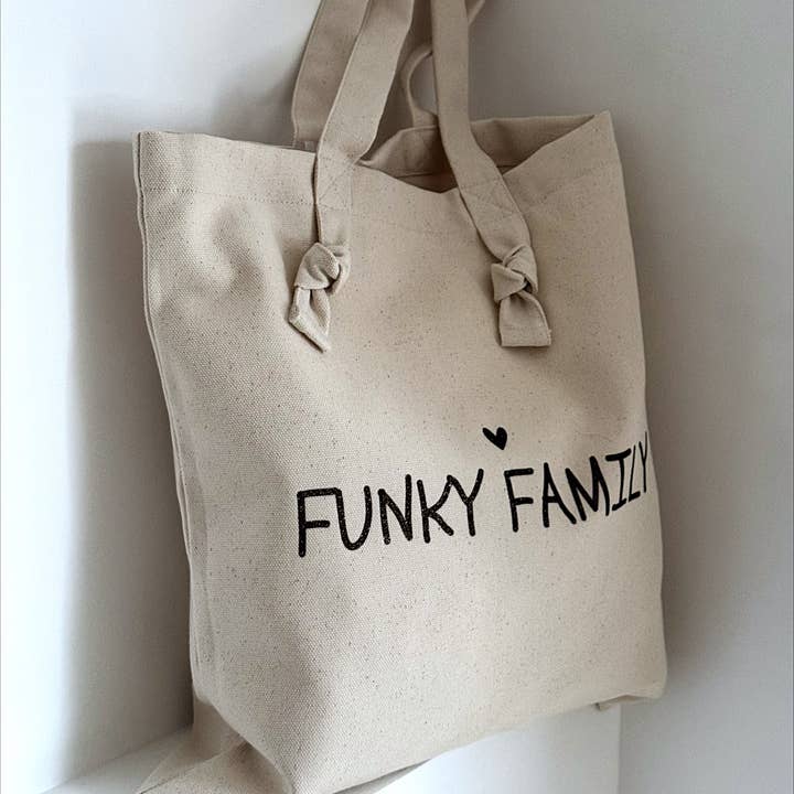 Marcel & Lily - Vendita all'ingrosso Borsa tote - Donna - Borsa tote con nodi "Funky family" écru1