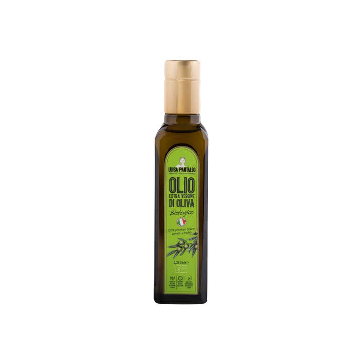Luisa Pantaleo, Organic Extra Virgin Olive Oil 0.25 lt, made in Italy for wholesale by PANTALEO AGRICOLTURA SOC. AGR. SRL