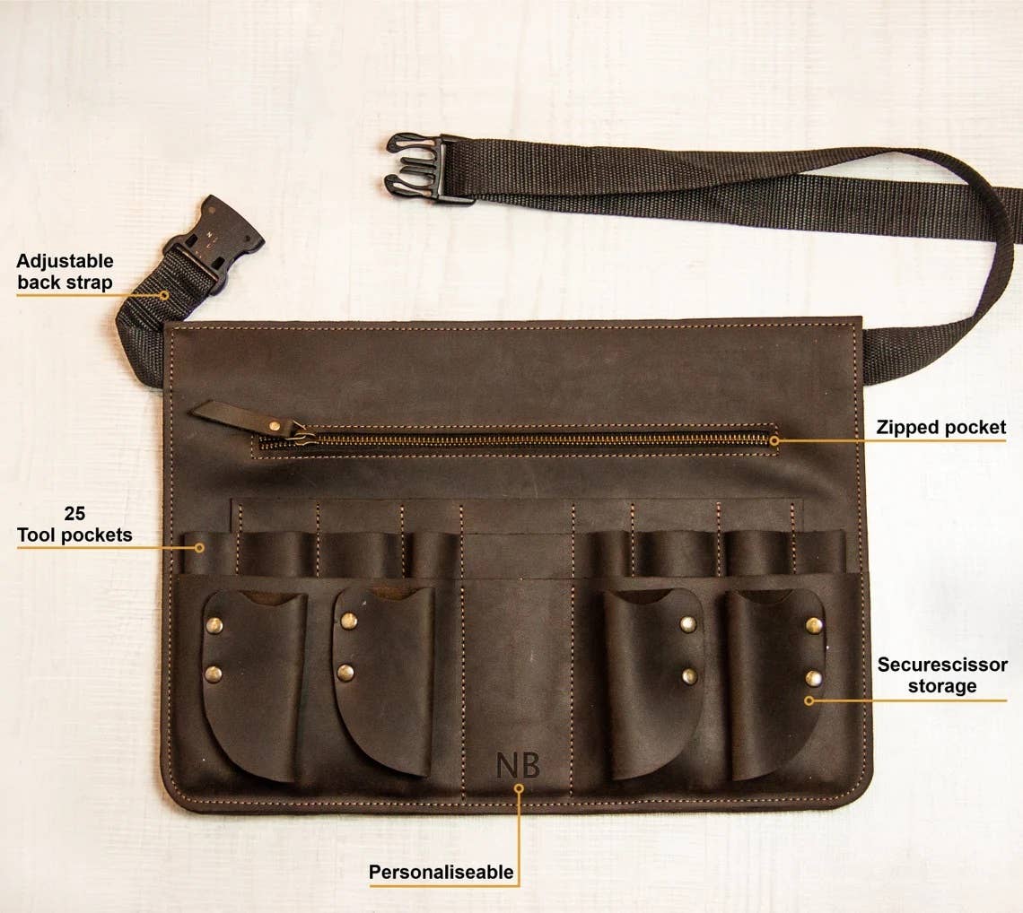 Pikore – Engroshandel Forklæde – Læder frisører forklæde4