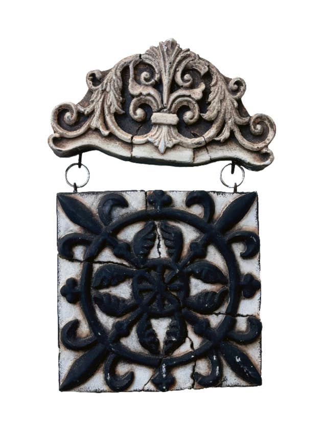 New Orleans Garden Tile Plaque for wholesale by Mardi Gras Creations