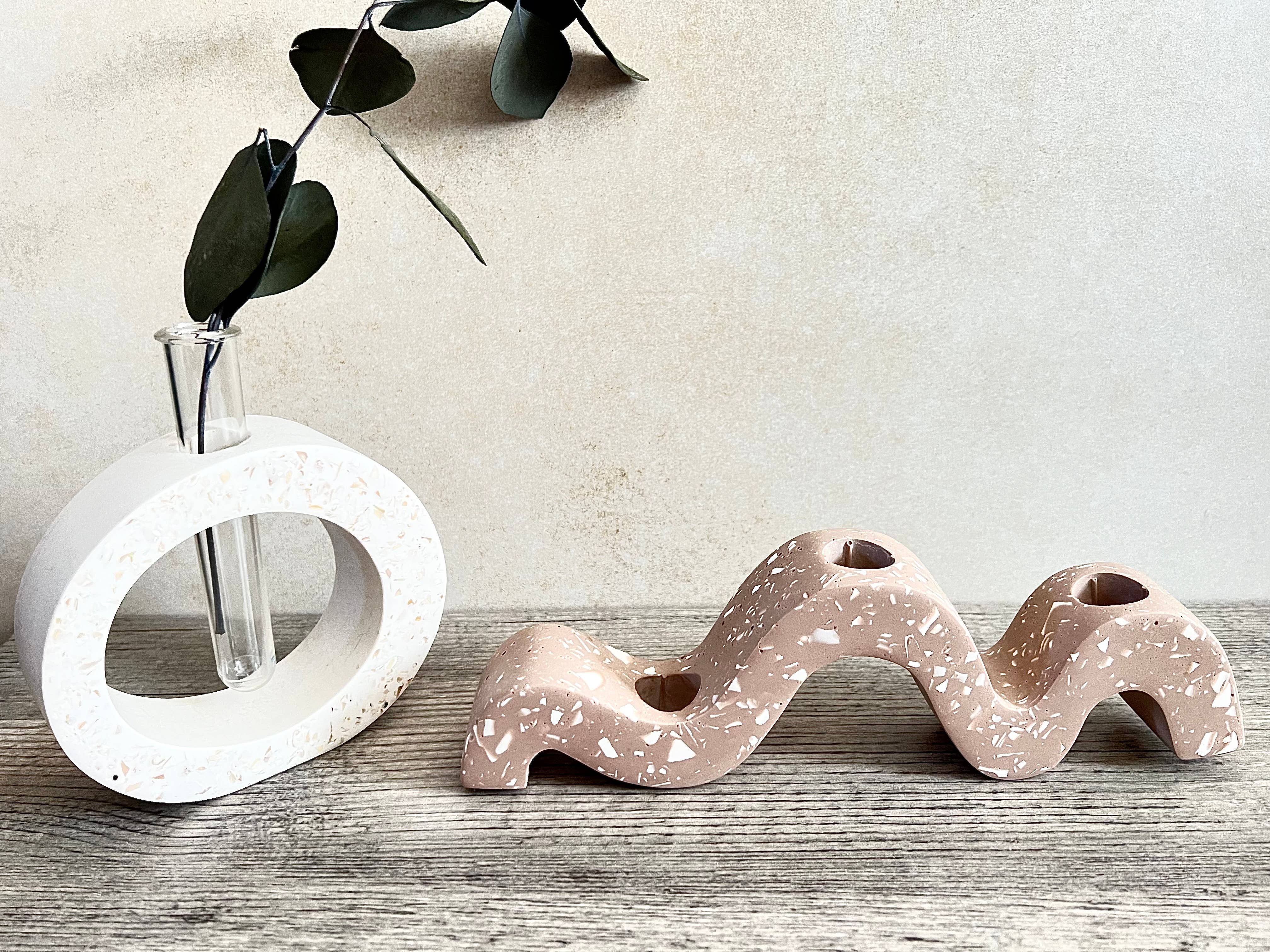 EMB Pretty - Vente Vases - Vase « O » en terrazzo Nacré, propagation, coquillage, vase6