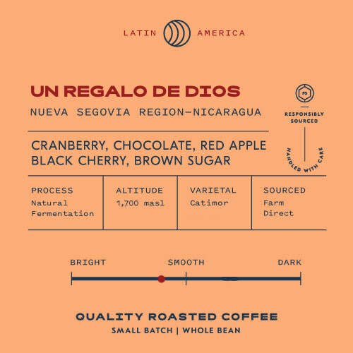 Un Regalo de Dios, 5lb for wholesale by Penstock Coffee Roasters