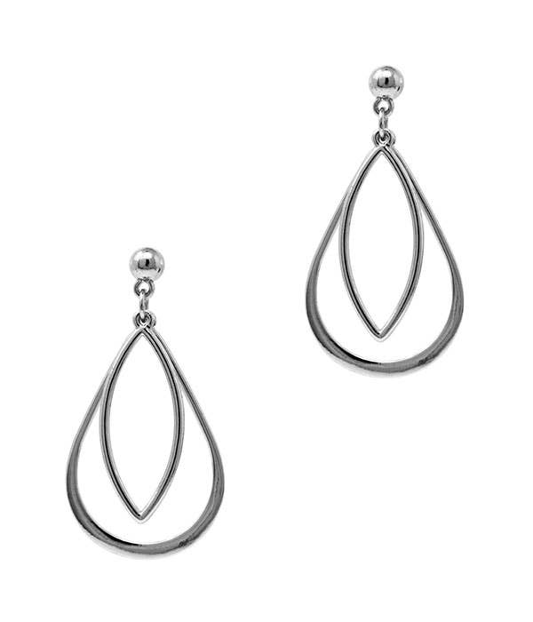 Jewelry Max - Wholesale Dangle Earrings - ( G246 )  TEARDROP AND MARQUISE HOOP EARRING0