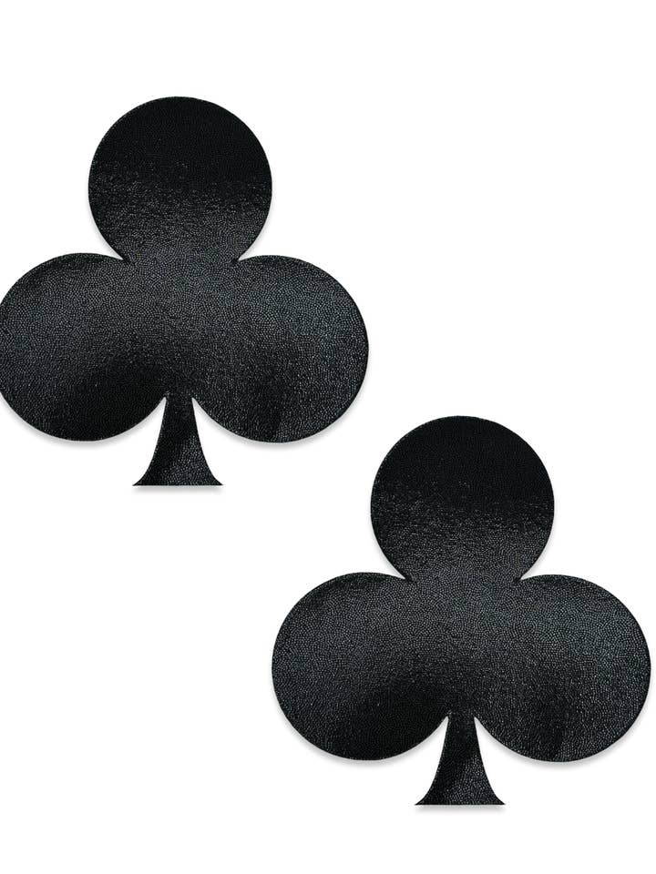 Club Playing Card Nipple Pasties for wholesale by Ravesties