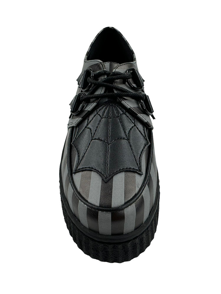 STRANGE CVLT - Wholesale Combat/Military Boots - Women's - KRYPT WEB - GREY STRIPE2