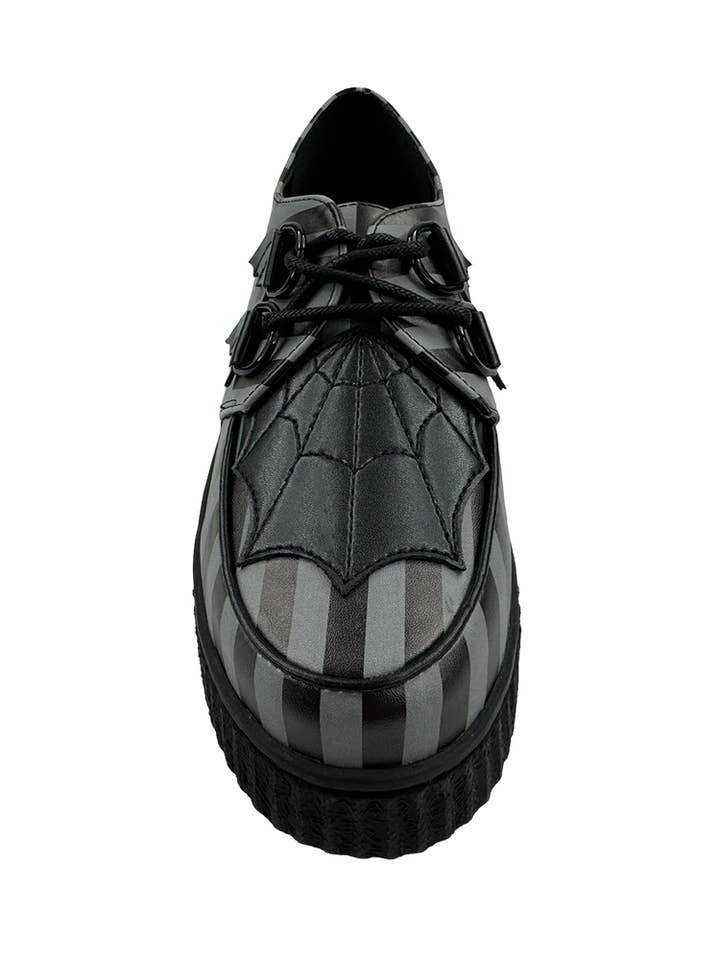 STRANGE CVLT - Wholesale Combat/Military Boots - Women's - KRYPT WEB - GREY STRIPE2