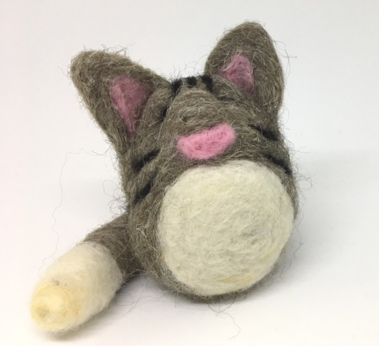 Nola Fiber Creations - Wholesale Craft Sewing Kit - Cat Needle Felting kit0