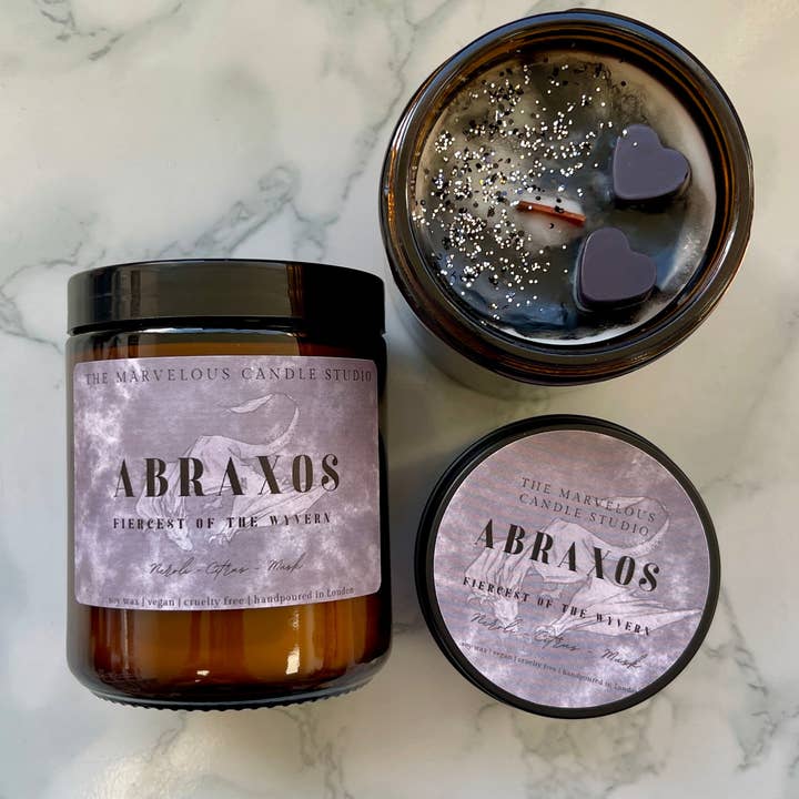 Abraxos Candle Throne of Glass | Officially Licensed by Sarah J Maas and other Purchase Wholesale how to fresh flowers. Free Returns & Net 60 Terms on Faire trending on Faire.