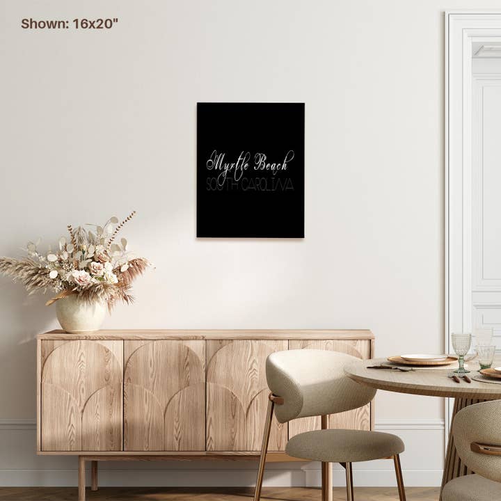 3dRose - Wholesale Art Print - 3dRose, American Beaches - Myrtle Beach, South Carolina on black, Museum Grade Canvas Wrap6