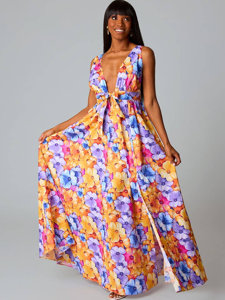 Zena Pansy Maxi Dress for wholesale by BuddyLove