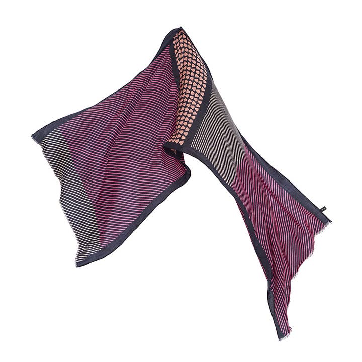 Hellen van Berkel HeartMadePrints - Wholesale Scarf - Unisex - Mina red scarf 100% wool