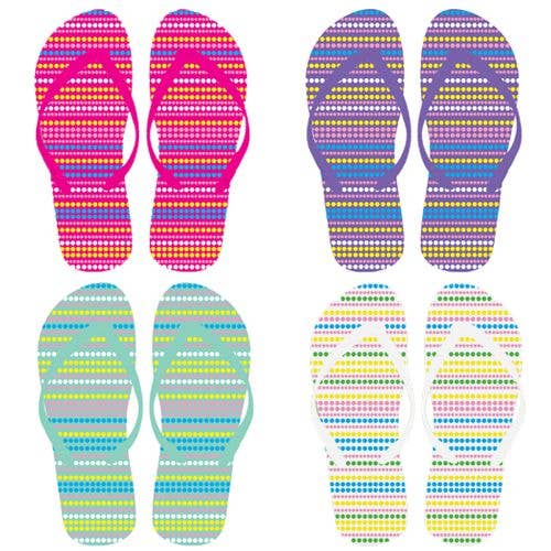 Deluxe Import Trading - Wholesale Flip Flops - Women's - Ladies Flip Flops 4 Assorted Styles
