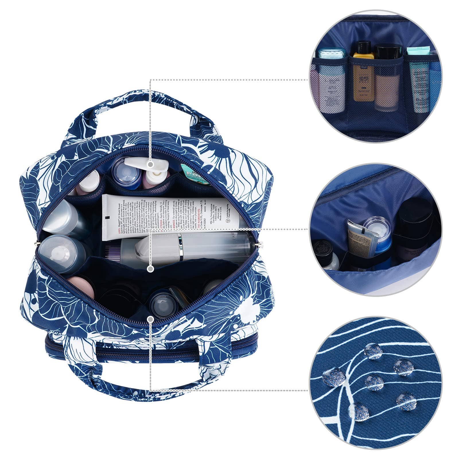 wandf – bolsa de maquilhagem e cosméticos por atacado – Necessaire grande para maquiagem e organizador de cosméticos para viagem48