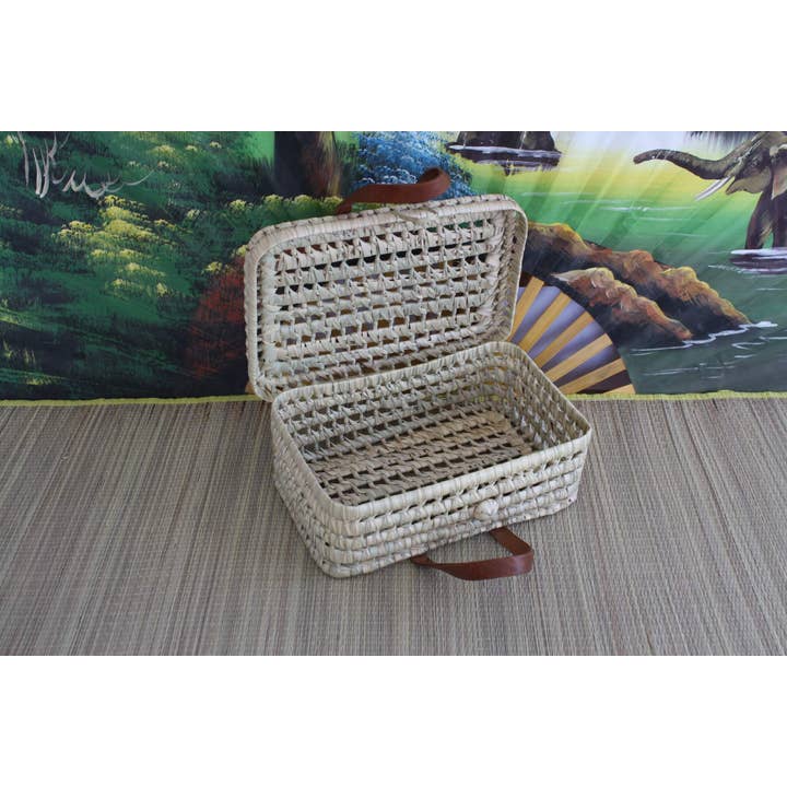 Boutique Huléti - Wholesale Weekender Bag - Women's - Leather case - Handwoven - Hand woven - Suitcase for children, birth and baby - Trendy & Natural -2