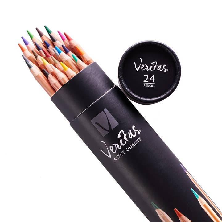 Christian Art Gifts - Wholesale Colored Pencil - Coloring Pencils Veritas 24/set Round2