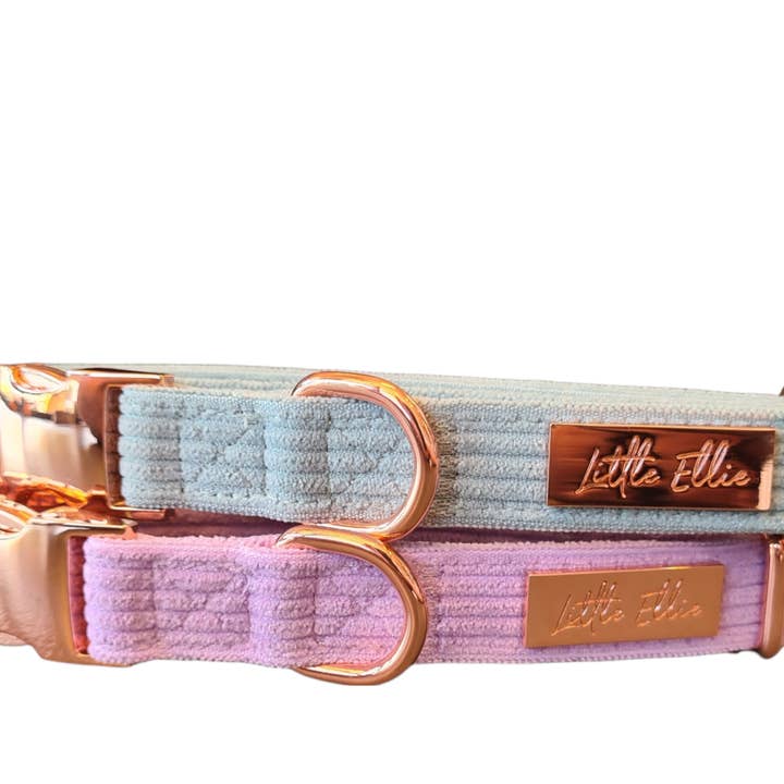 Dog Collar LUXE: Lilac Corduroy for wholesale by Little Ellie Boutique