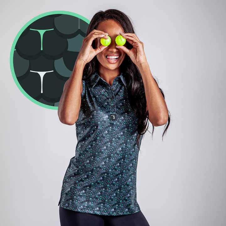 Whale Tail - Snake Skin - Women's Polo for wholesale by Bogey Bros Golf Co