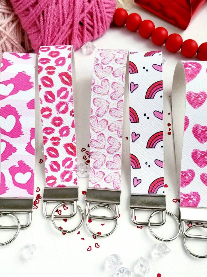 Valentines Day Wristlet Keychain for wholesale by House of HIJK