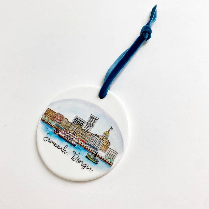 Natty Michelle Paperie - Wholesale Ornament - Savannah, Georgia Ceramic Ornament2