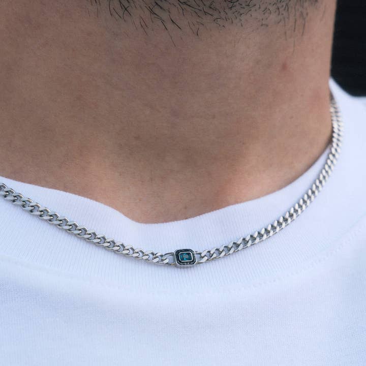 Sapphire Chain - Silver for wholesale by Twistedpendant