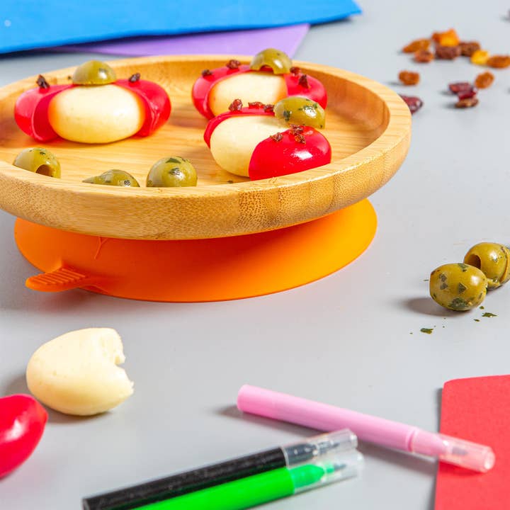 Rinkit Ltd – Engroshandel Middagstallerken – Børn og baby – Lille spisestue børn bambus suge rund plade29