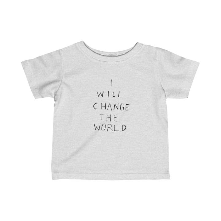 Ik zal het World Infant Fine Jersey T-shirt veranderen voor wholesale door Get Primped