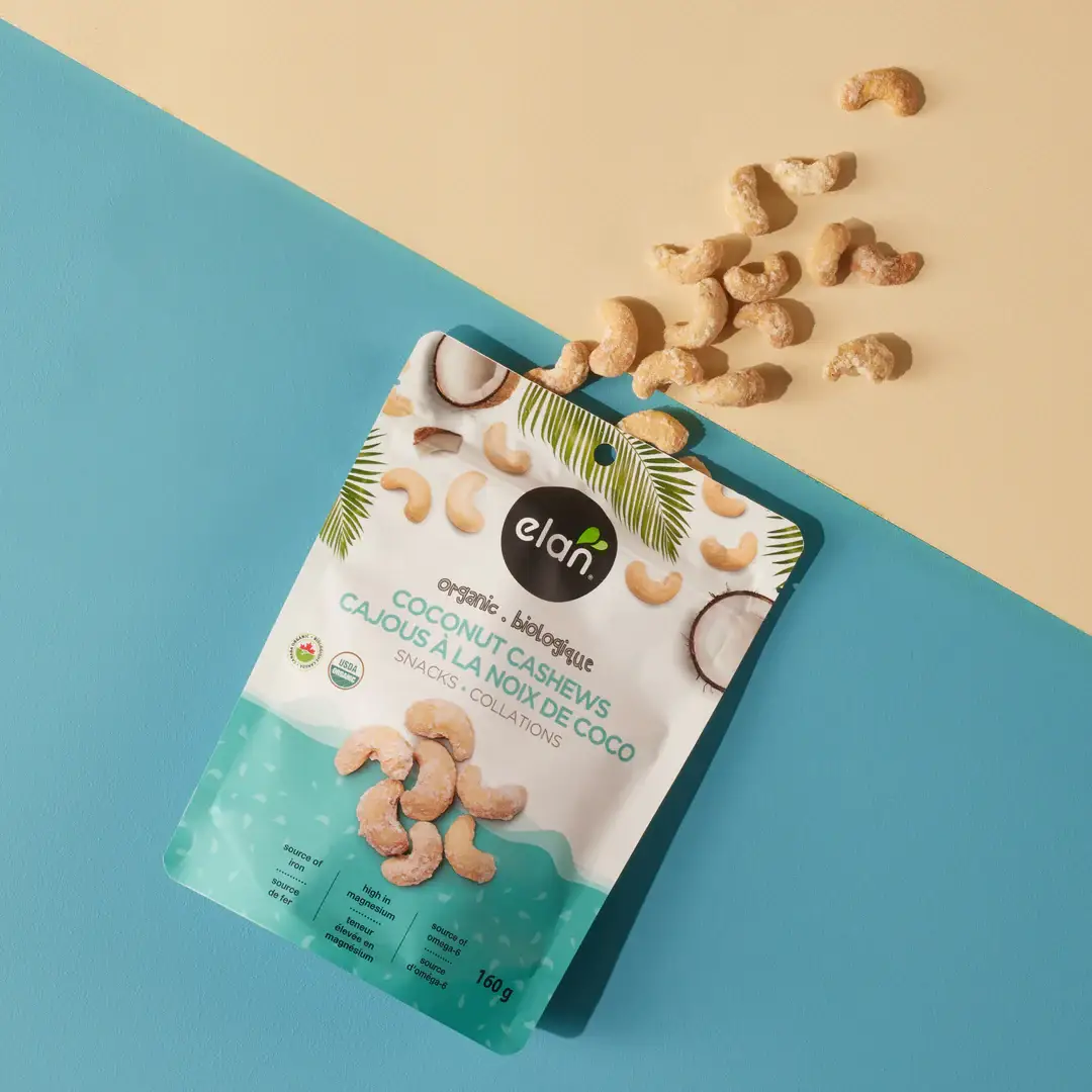 Elan - Wholesale Nuts - Elan Organic Coconut Cashew Nuts, Snacks, Gluten Free (6 oz)5