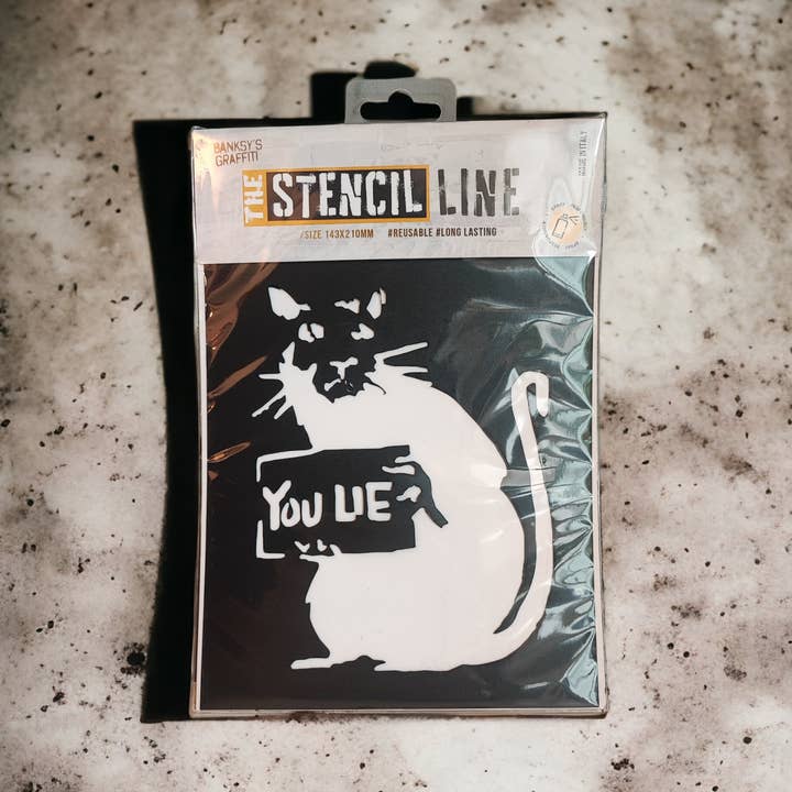 Banksy Stencil in PP - You Lie for wholesale by URBAN.ITY SRL