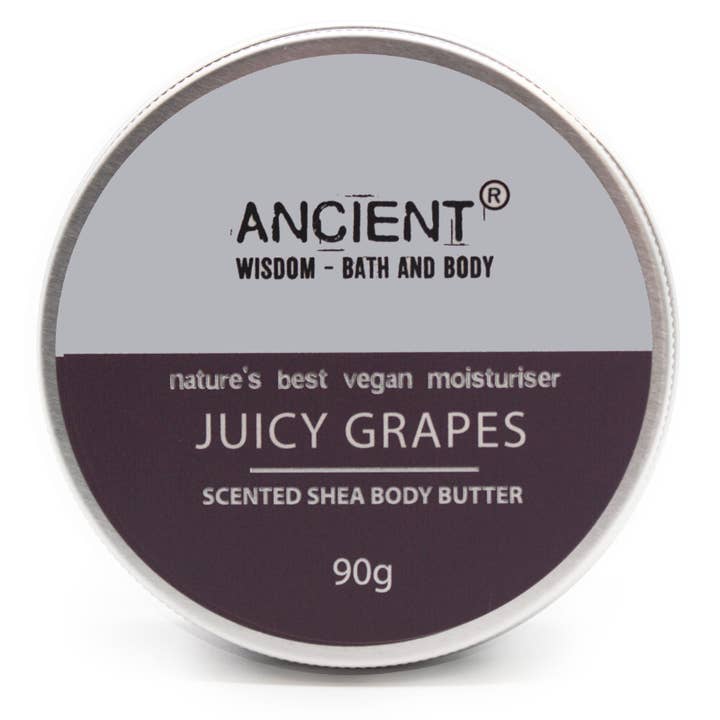 Scented Shea Body Butter 90g - Juicy Grapes for wholesale by Ancient Wisdom