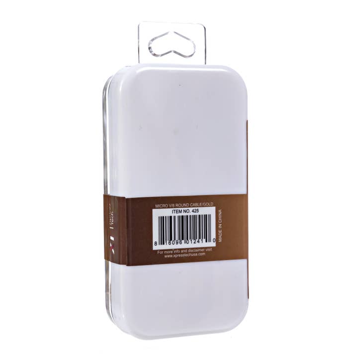 Xpress Tech Cell Accessories XT - Wholesale Charging Cable - Xpress Tech 425 Micro USB Charge and Sync Cable- Gold1