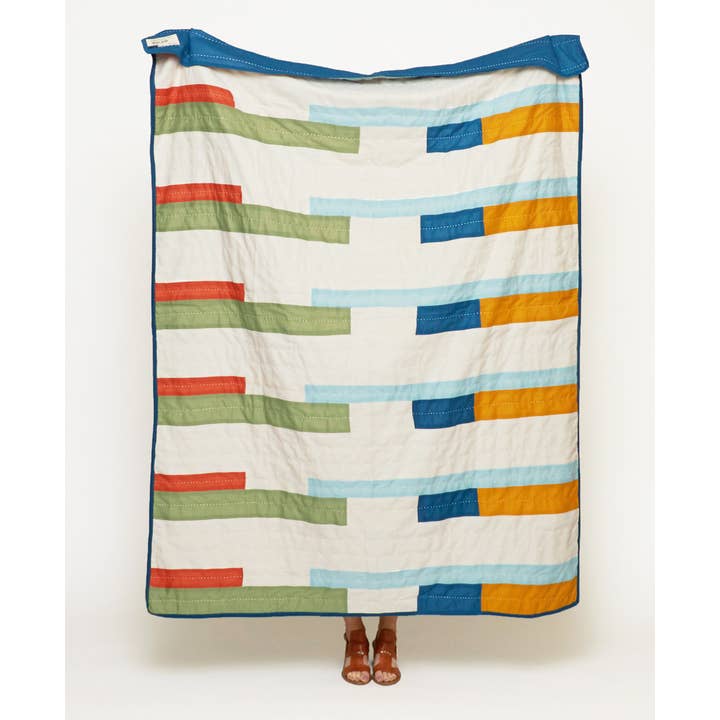 Anchal - Wholesale Throw Blanket - Stamp Quilt Throw1