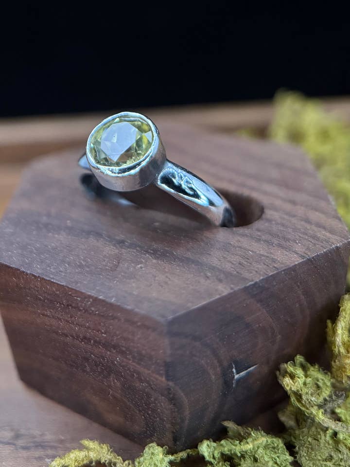 Eyes Closed Canary Ring for wholesale by Wild Wren Adornments