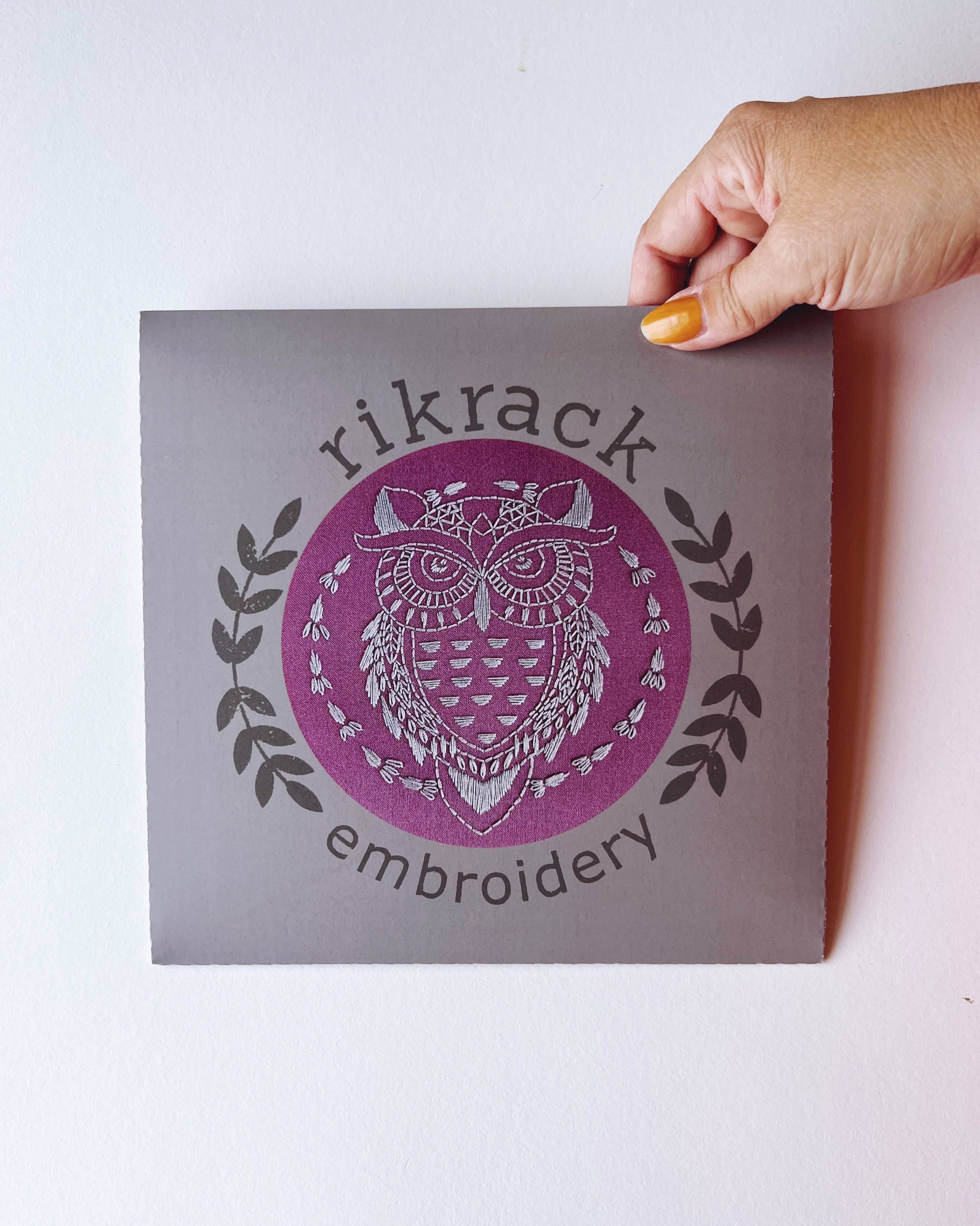 Rikrack - Wholesale Embroidery/Cross Stitch Supplies - Owl Embroidery Kit3