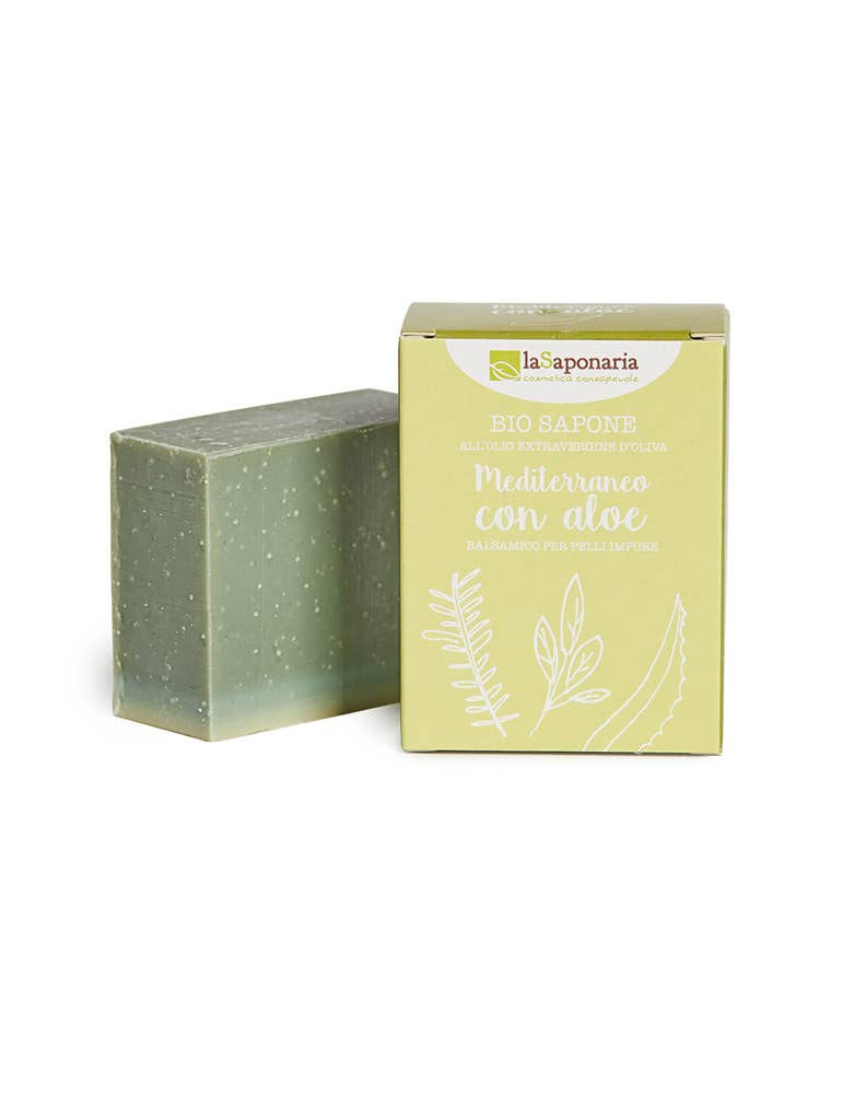 La Saponaria - Wholesale Bar Soap - Mediterranean Soap with Aloe (100 gr)