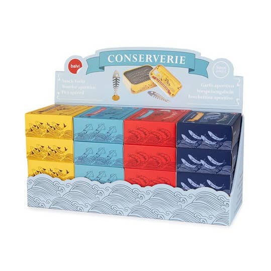 Snack fork, Conserverie, displayx16, tin/stainless steel and other Purchase Wholesale balvi caramelle. Free Returns & Net 60 Terms on Faire trending on Faire.