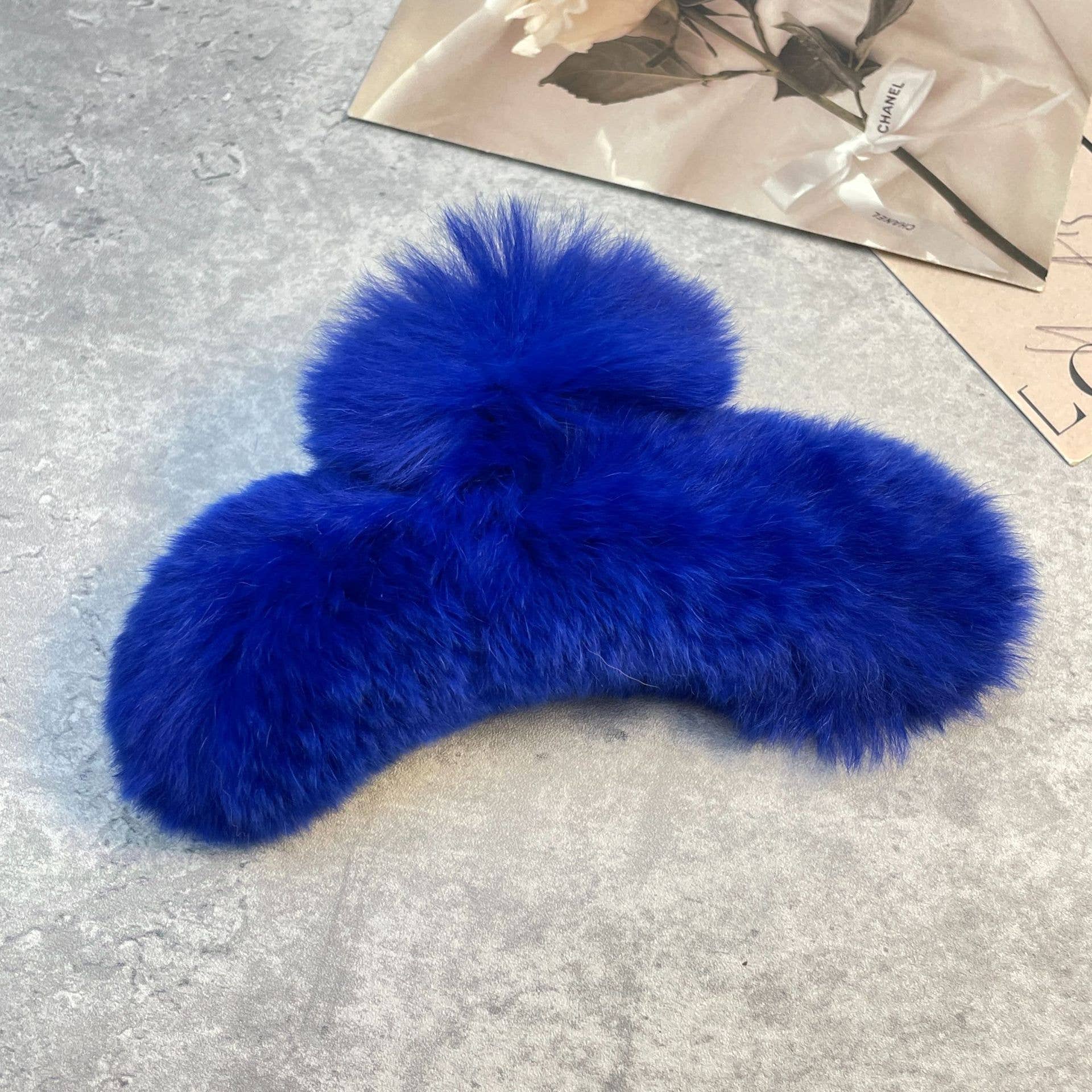 ACCITY - Wholesale Hair Clip - Women's - Rex Rabbit Fur Claws - Elegant Mixed Color Clips_CWASC15911