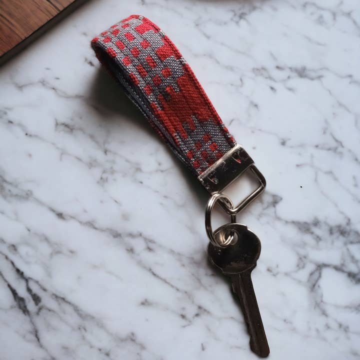 Moose & Co - Wholesale Keychain - Unisex - Welsh tapestry blanket design key fob