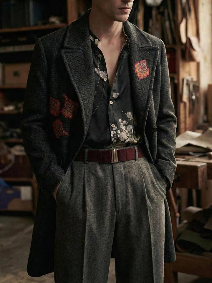 Manteau 100% Laine - Pièce Unique - Size M/L pour la vente par Emile Garçon