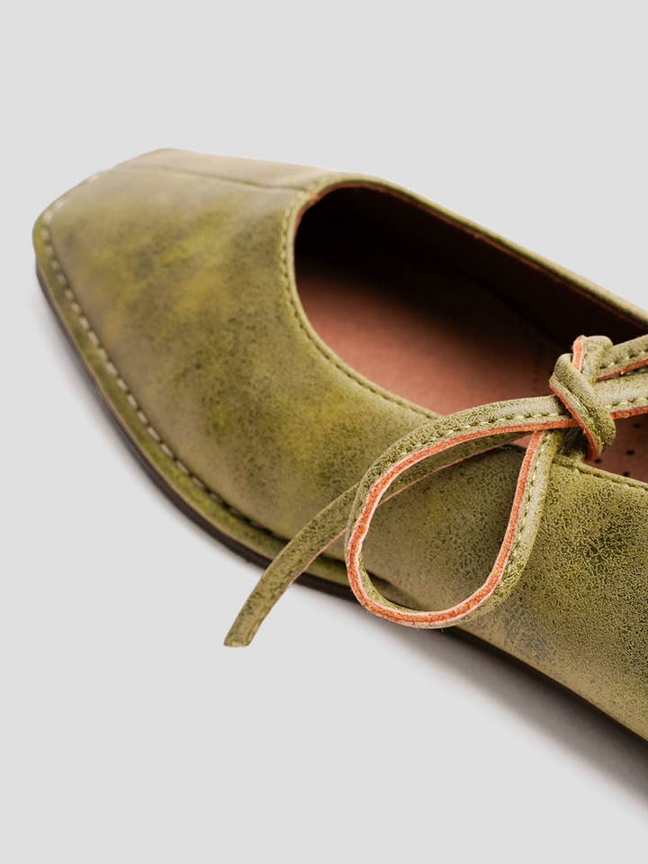 Paez - Wholesale Flats - Women's - TULIPA MICROFIBER NAPA SYCAMORE GREEN - WOMAN