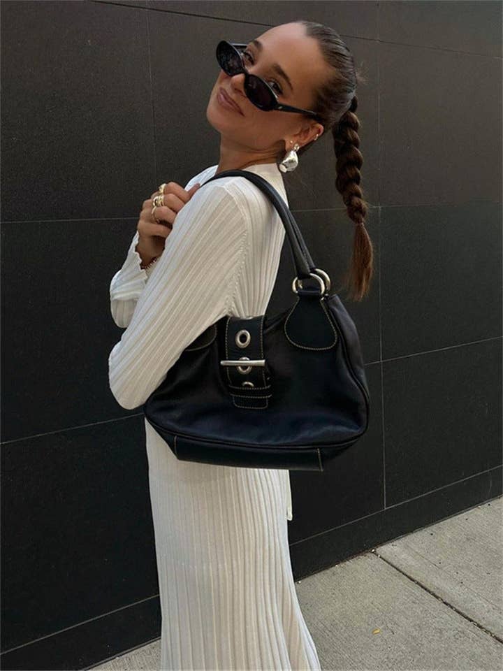 Sweetkama - Wholesale Dress - Women's - Ladies Round Neck Long Sleeves Knit Midi Dress FQD200714