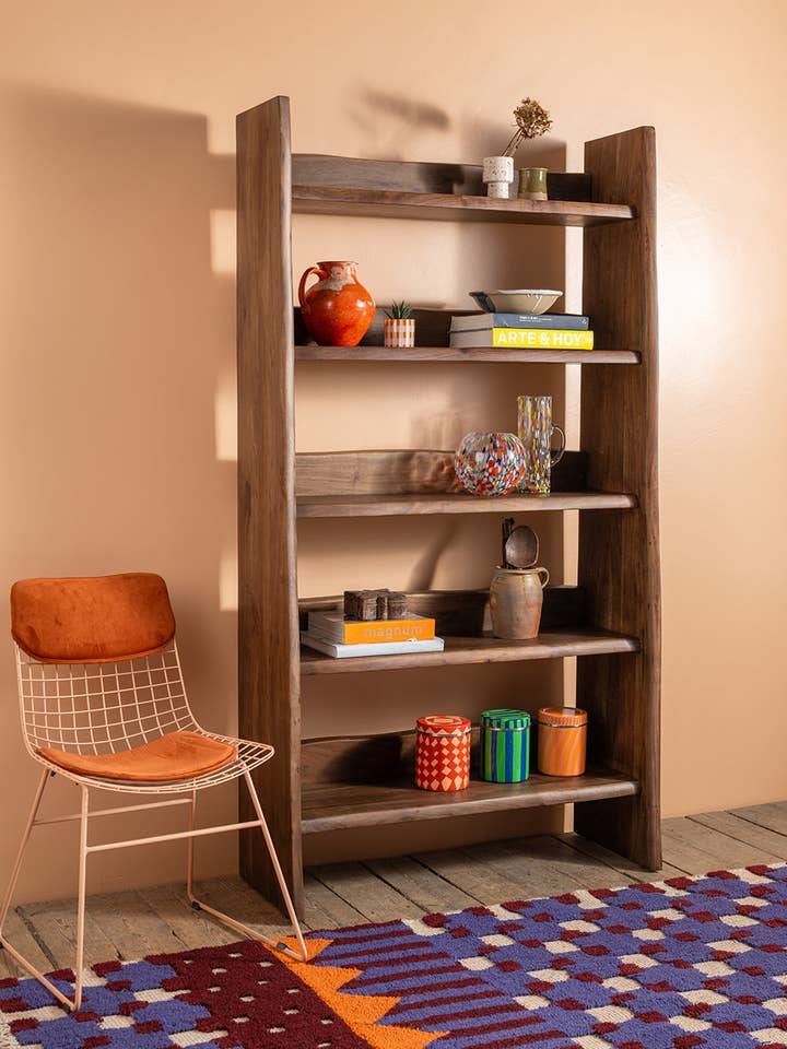 Mayer Acacia Wood Vinegar Finish Bookshelf for wholesale by Ian Snow Ltd