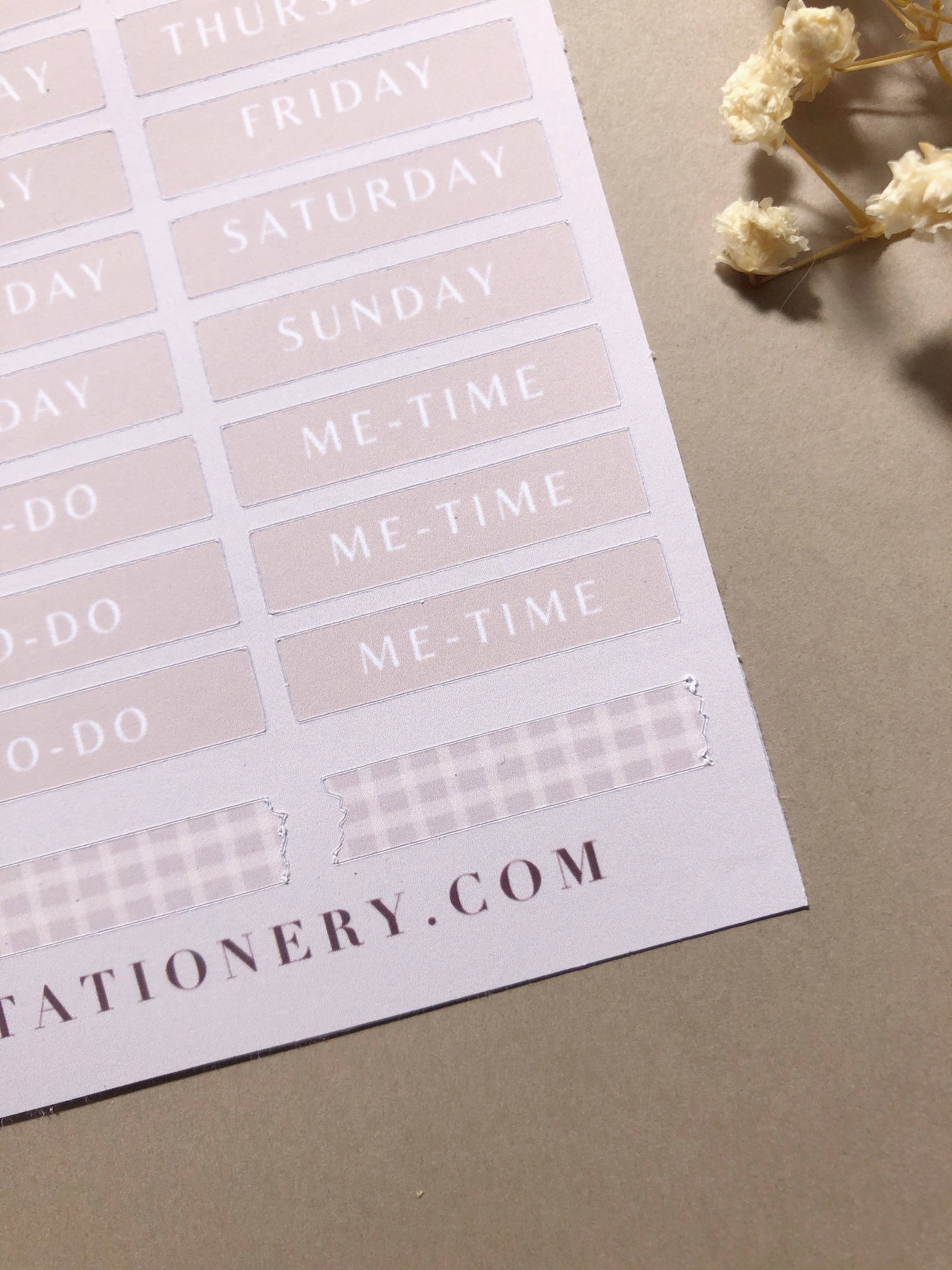 T's Stationery - Wholesale Planner - "Weekly Planner"  Sticker Sheet7