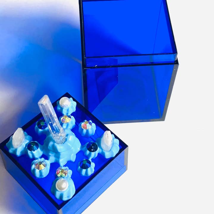 Blue Jewelry Box for wholesale by Janine’s Jewelry Design
