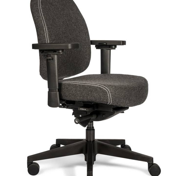 Mijn Werkkamer - Wholesale Chair - High-end Bureaustoel Hyper X Compact - Donkergrijs