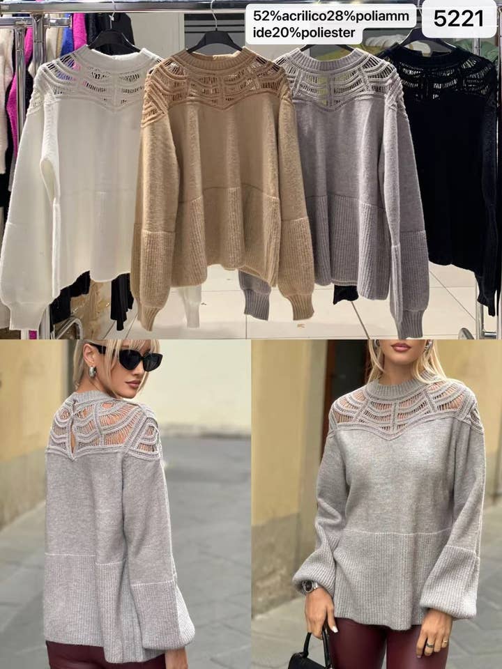 Cielo fashion – wholesale Knitted jumper – Women′s – SWEATER0