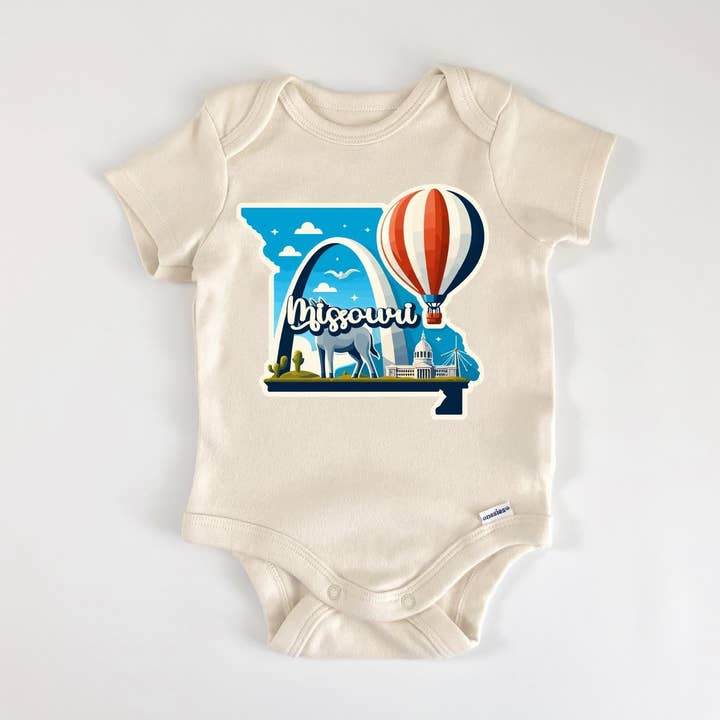 Missouri - Baby Boy Girl Clothes Infant Bodysuit Funny Cute Newborn for wholesale by North Fork Forager LLC